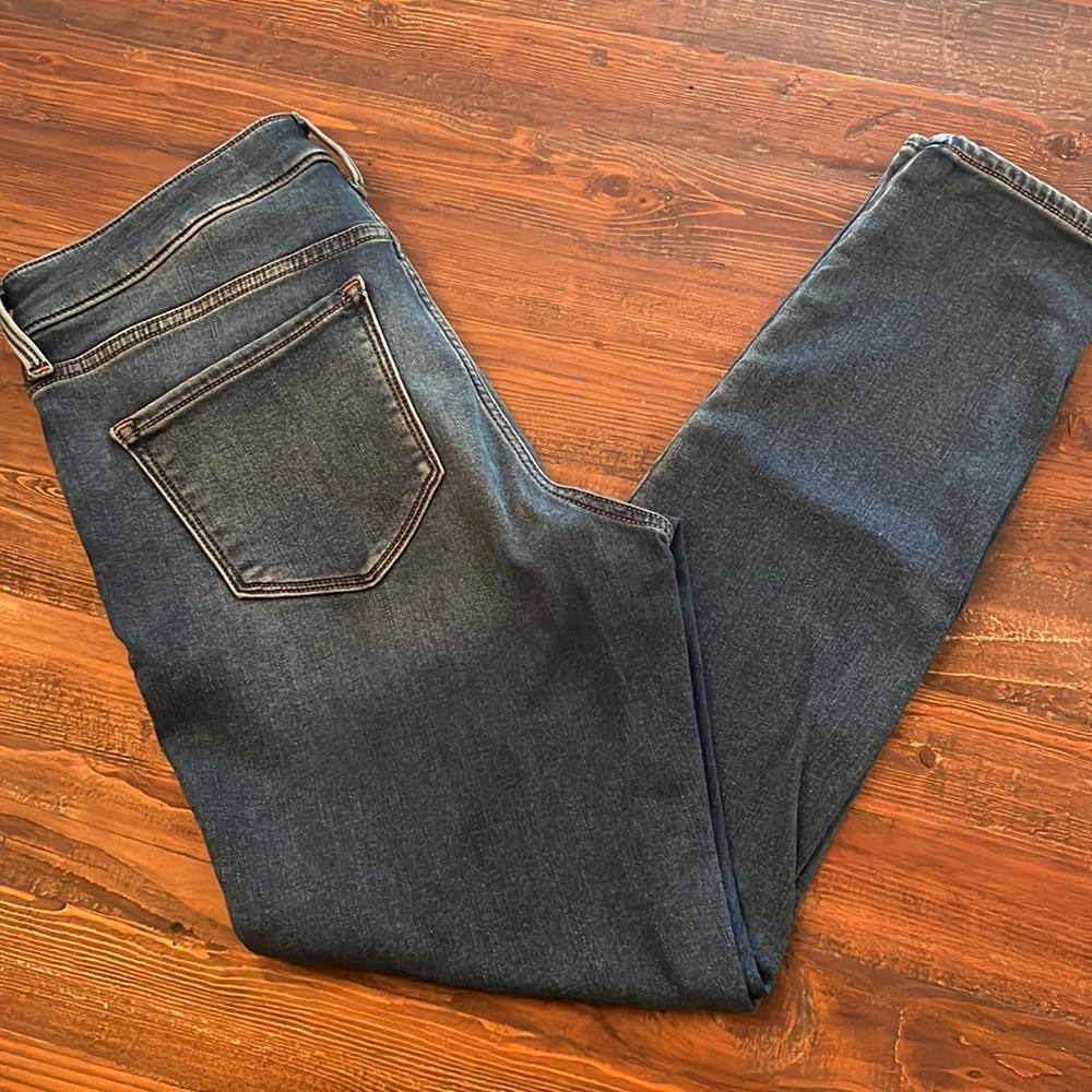 Old navy super skinny high rise flannel lined jeans size 10